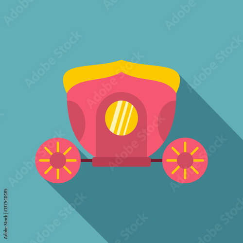 Brougham icon, flat style