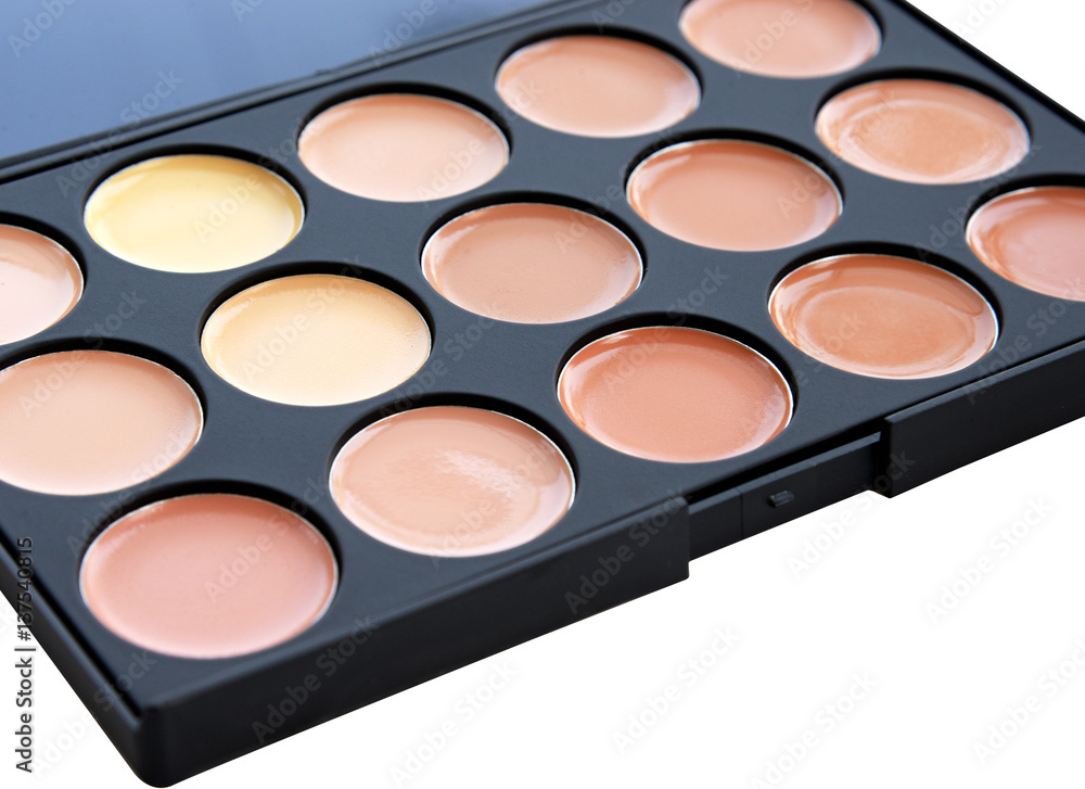 Make up eyeshadow palette, beige collection. Make up eyeshadow palette, beige collection.