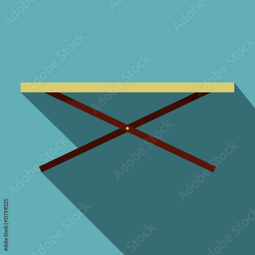 Shopping counter icon, flat style