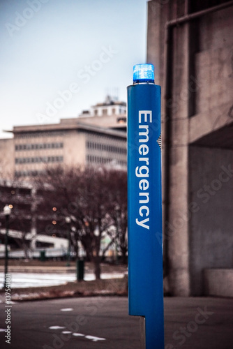 Campus security student safety emergency help station