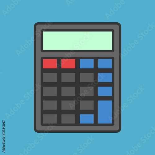 Black calculator without numbers