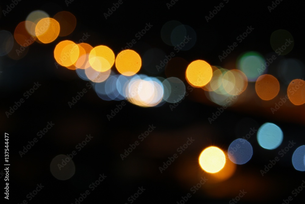 Abstract blurred bokeh in city colorfu beautiful in night top view, with copy space Abstract blurred bokeh in city colorfu beautiful in night top view, with copy space