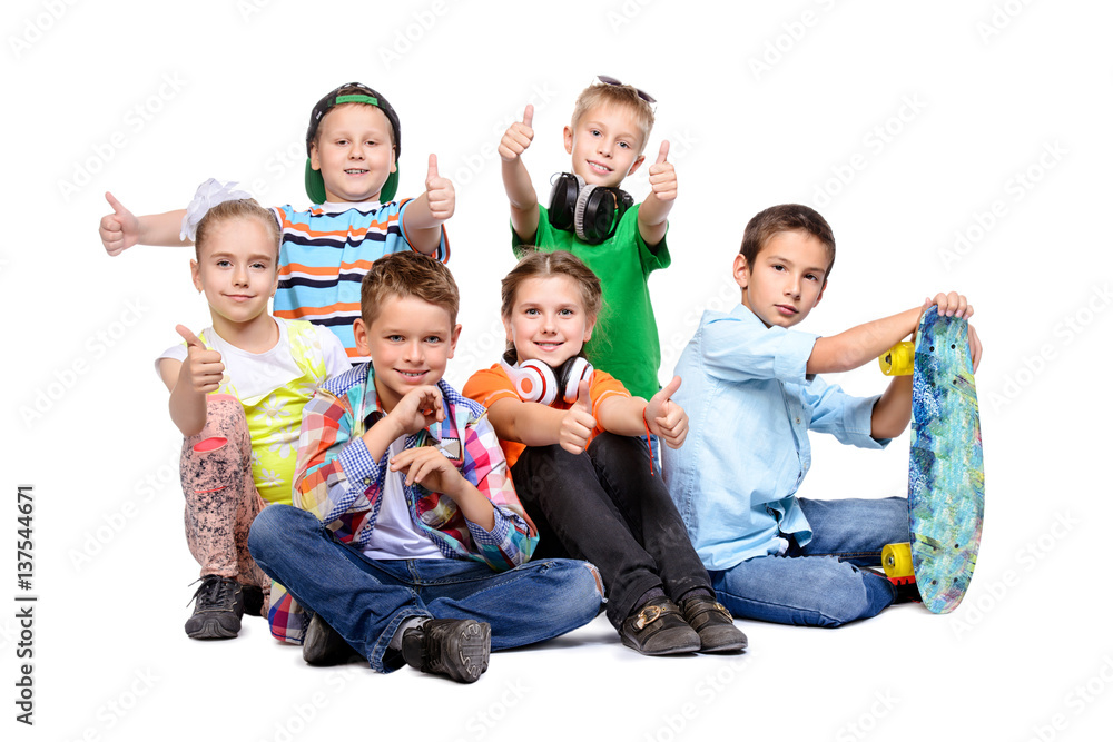 Obraz premium joyful casual children