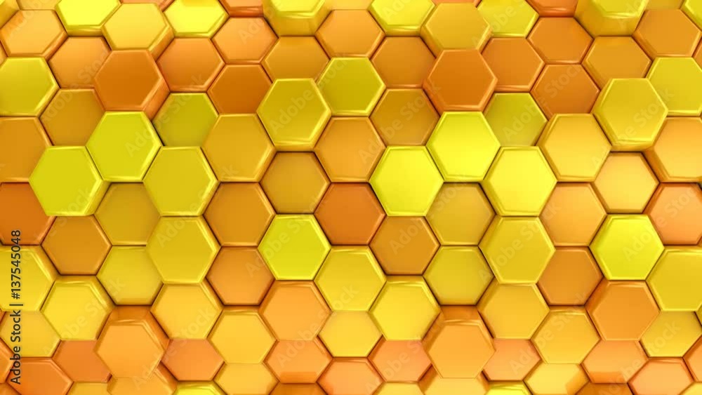 Animated Orange Honeycombs Animated Orange Honeycombs