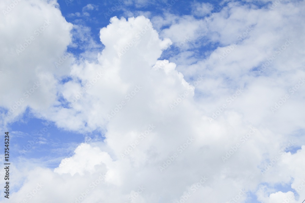Obraz premium blue sky and cloud beautiful colorful in nature with copy space for add text