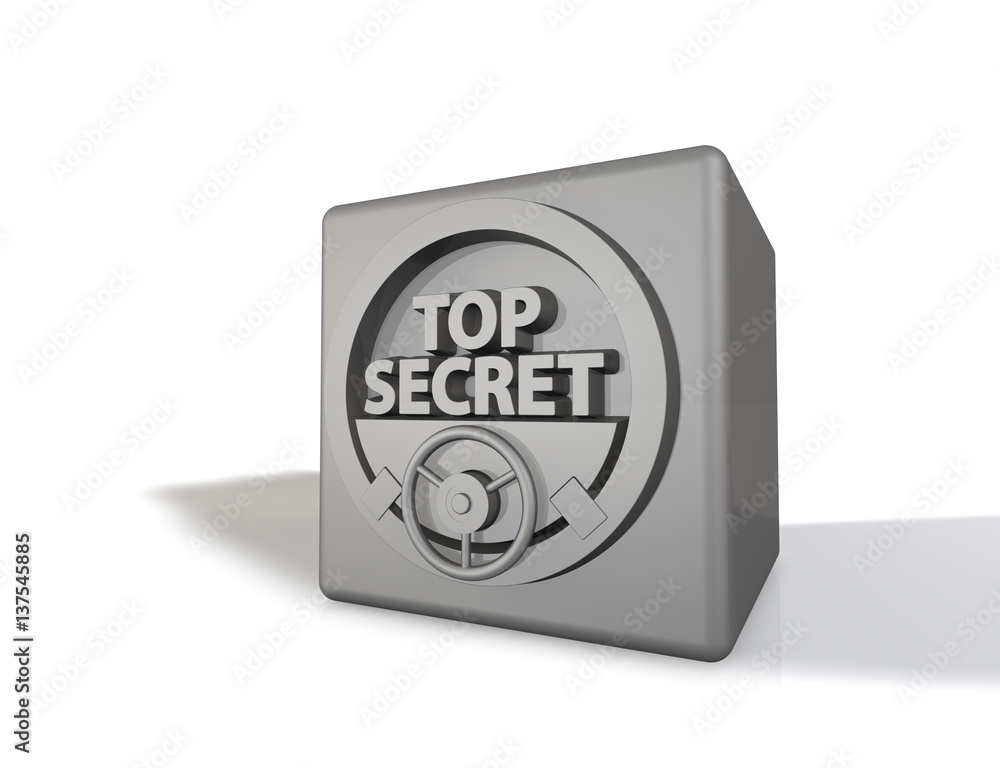 Top Secret - Tresor - Typo Cube Top Secret - Tresor - Typo Cube