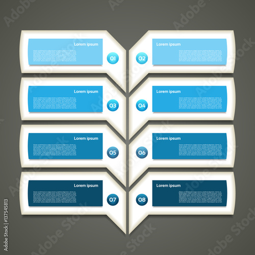 Modern  infographics options banner. Vector illustration. can be used for workflow layout, diagram, number options, web design.