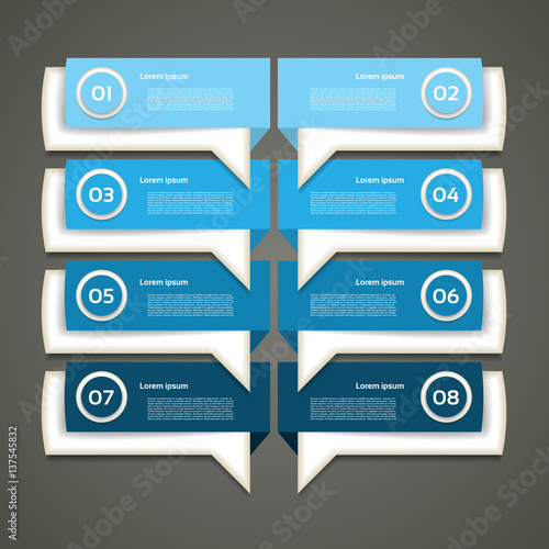 Modern  infographics options banner. Vector illustration. can be used for workflow layout, diagram, number options, web design.