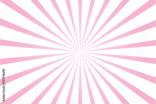 pink and white radial starburst background vector illustration