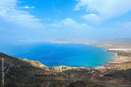 Mediterranean Sea coastline (Cartagena, Spain).