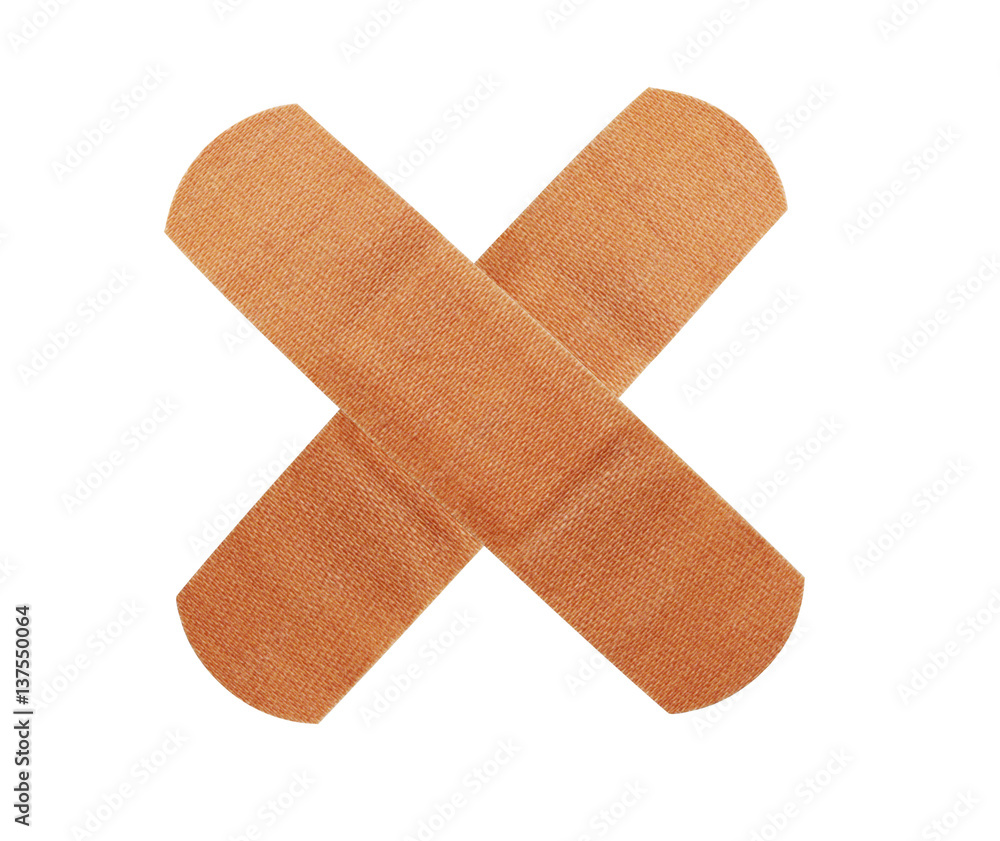 Medical patch isolated on white Medical patch isolated on white