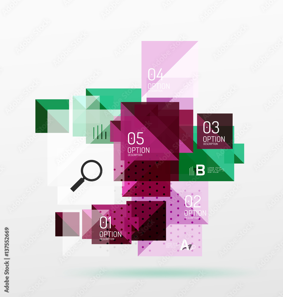 Vector square abstract background