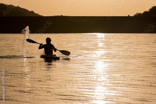 Wallpaper Mural Fooling around on the lake after hard training. Torontodigital.ca
