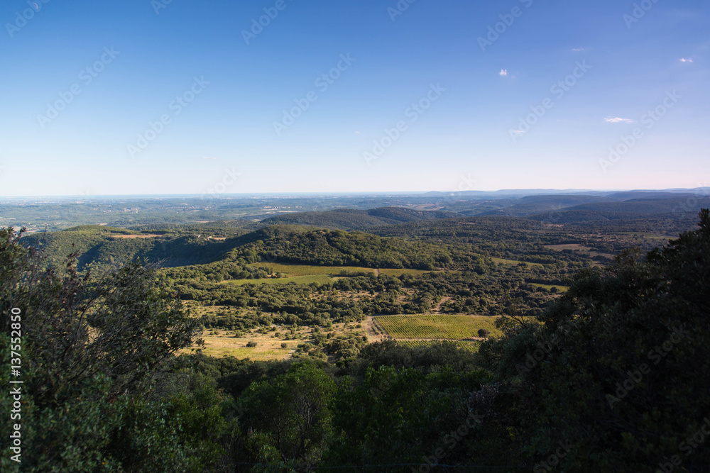 Pic Saint Loup Panorama in South France