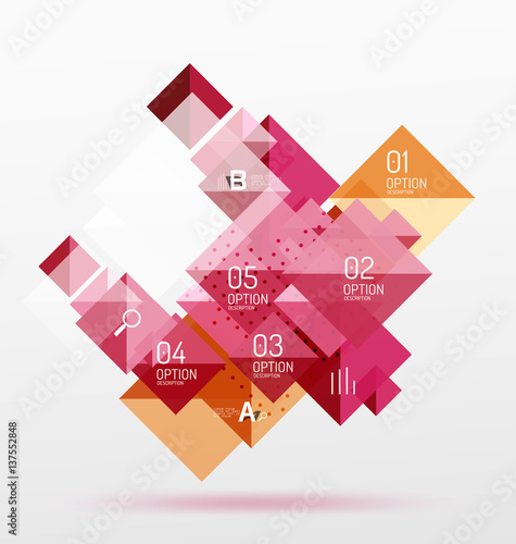 Vector square abstract background