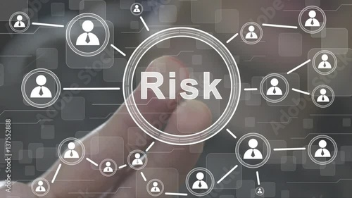 Business Button Risk Concept.