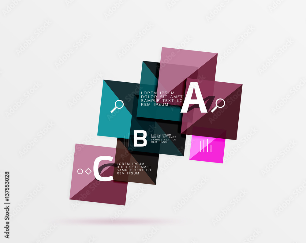 Vector square banner Vector square banner