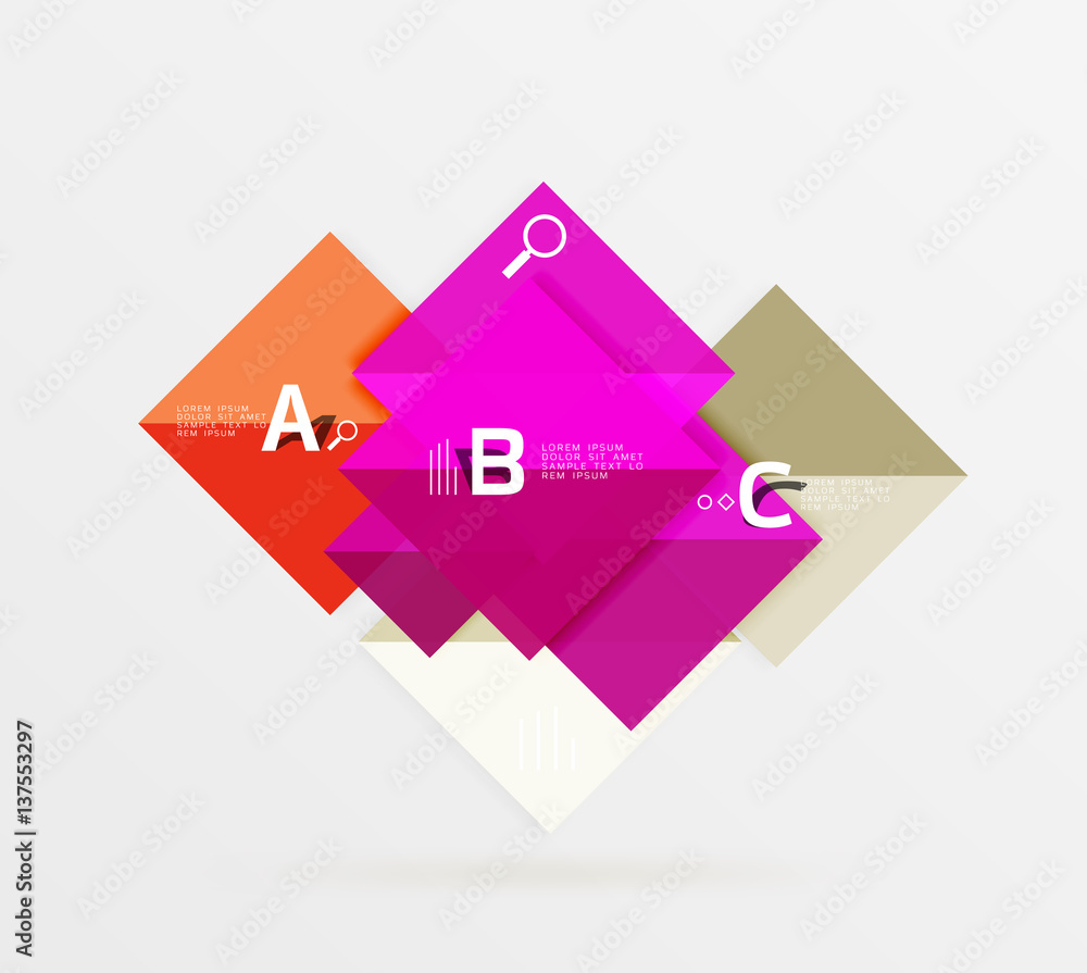 Vector square banner Vector square banner