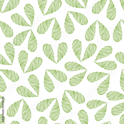 Seamless pattern with drop shapes. Vector.