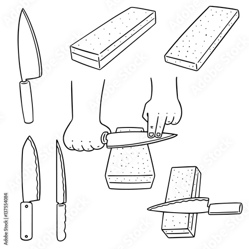 vector set of whetstone