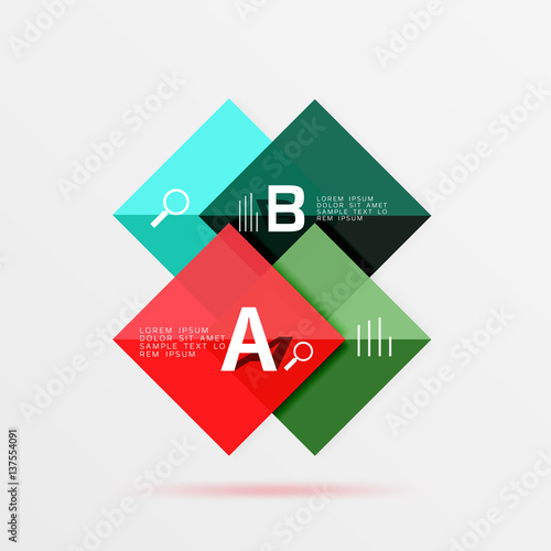 Free Download Geometric square and triangle template - GFXLoad