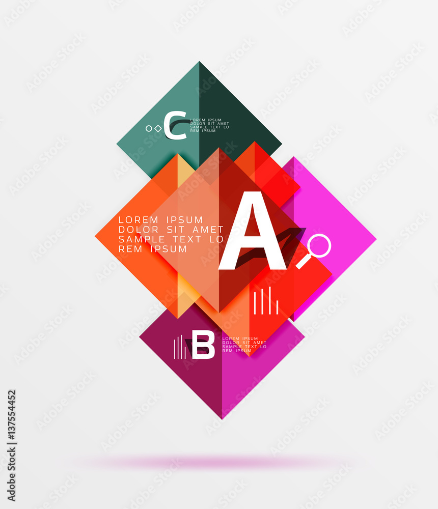 Geometric square and triangle template Geometric square and triangle template