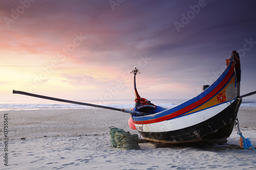 Vagueira beach in Aveiro, Portugal