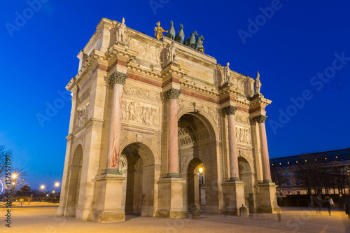 The Arch de Triomphe du Carrousel , Paris, France. © kovalenkovpetr