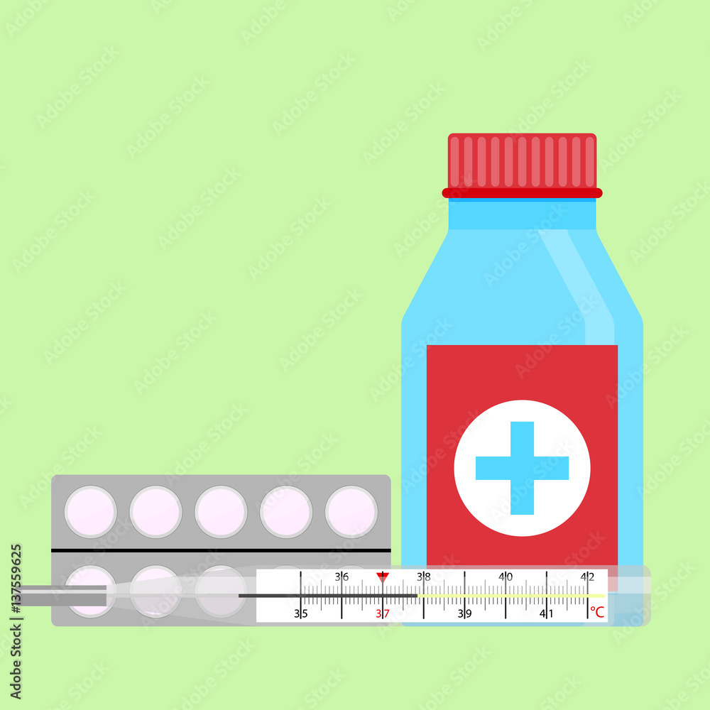 Obraz premium Cold treatment vector