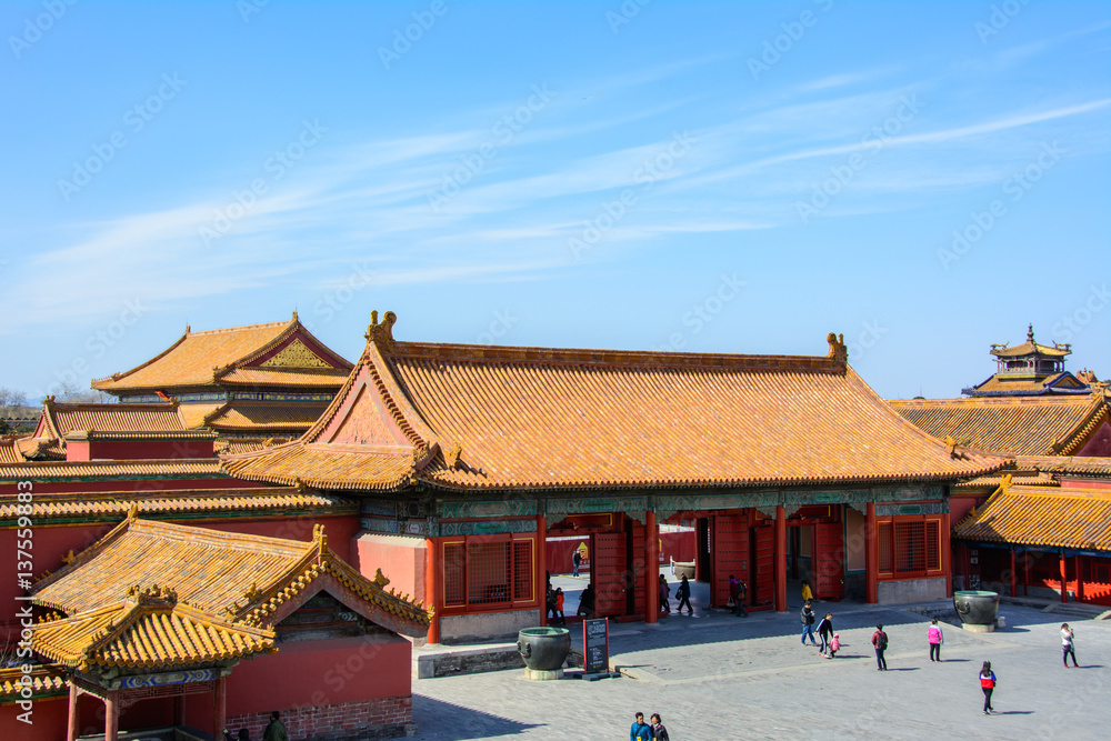 Fototapeta premium Courtyard of the Forbidden City in Beijing