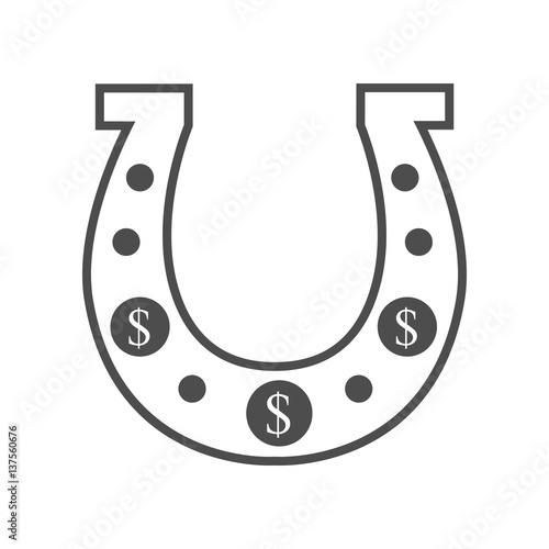 Golden Horseshoe Conceptual Vector Illustration