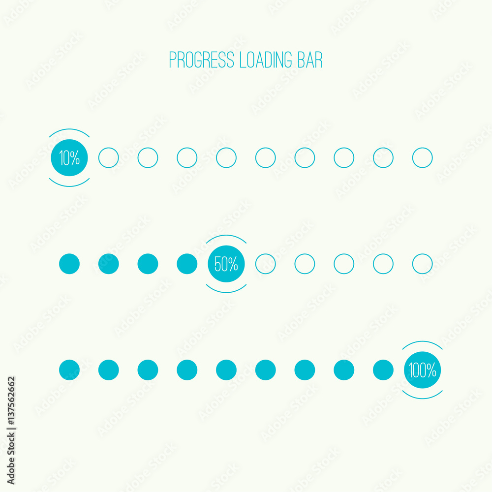 Set of vector downloaders. progress bar and loading icon. ui preloader ...