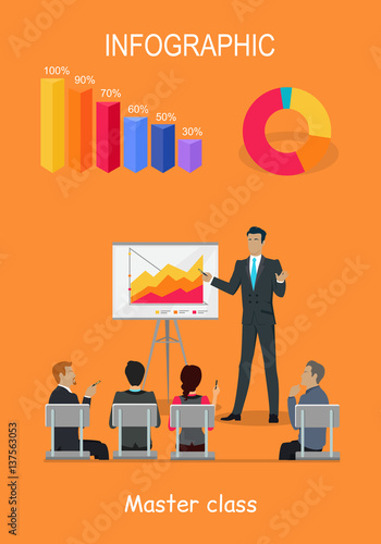 Infographic Master Class. Training Staff Brief Presentation