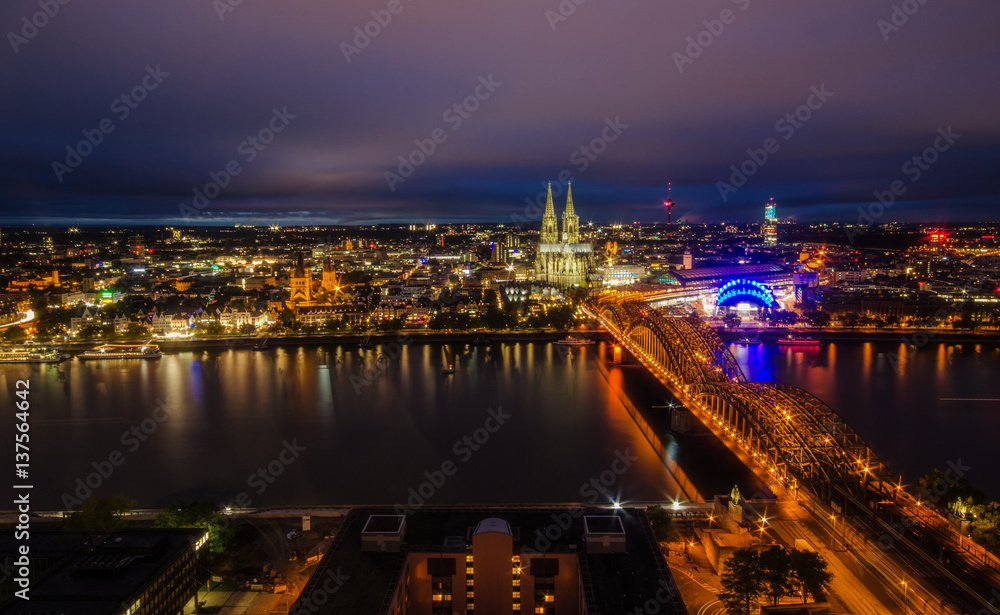 Köln Panorama von oben