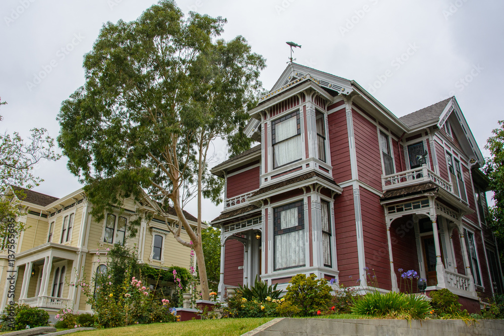 House in the Victorian style, Los Angeles, California United States