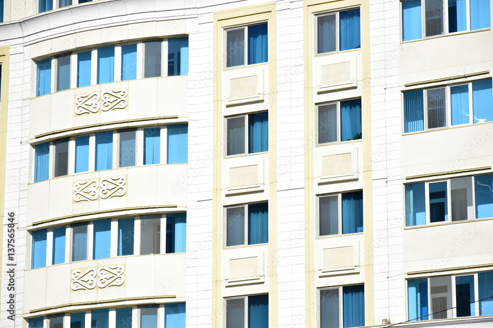 Modern residential building in Astana, capital of Kazakhstan Modern residential building in Astana, capital of Kazakhstan