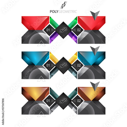 Business infographic template in attractive style