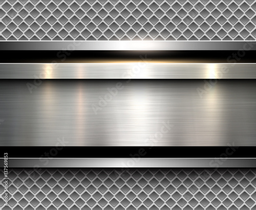 Background metallic silver
