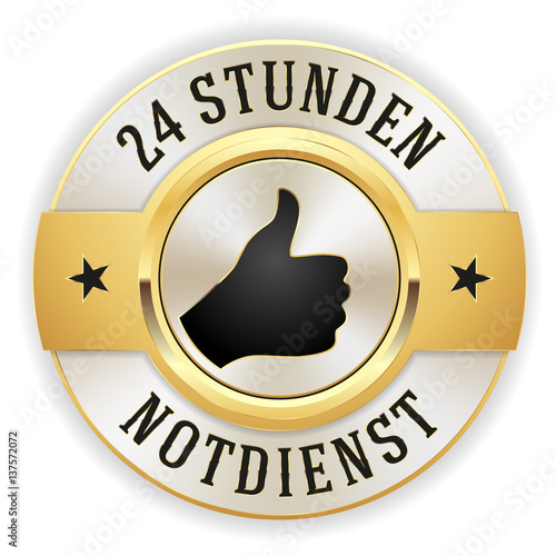 Goldener 24 Stunden Notdienst Siegel