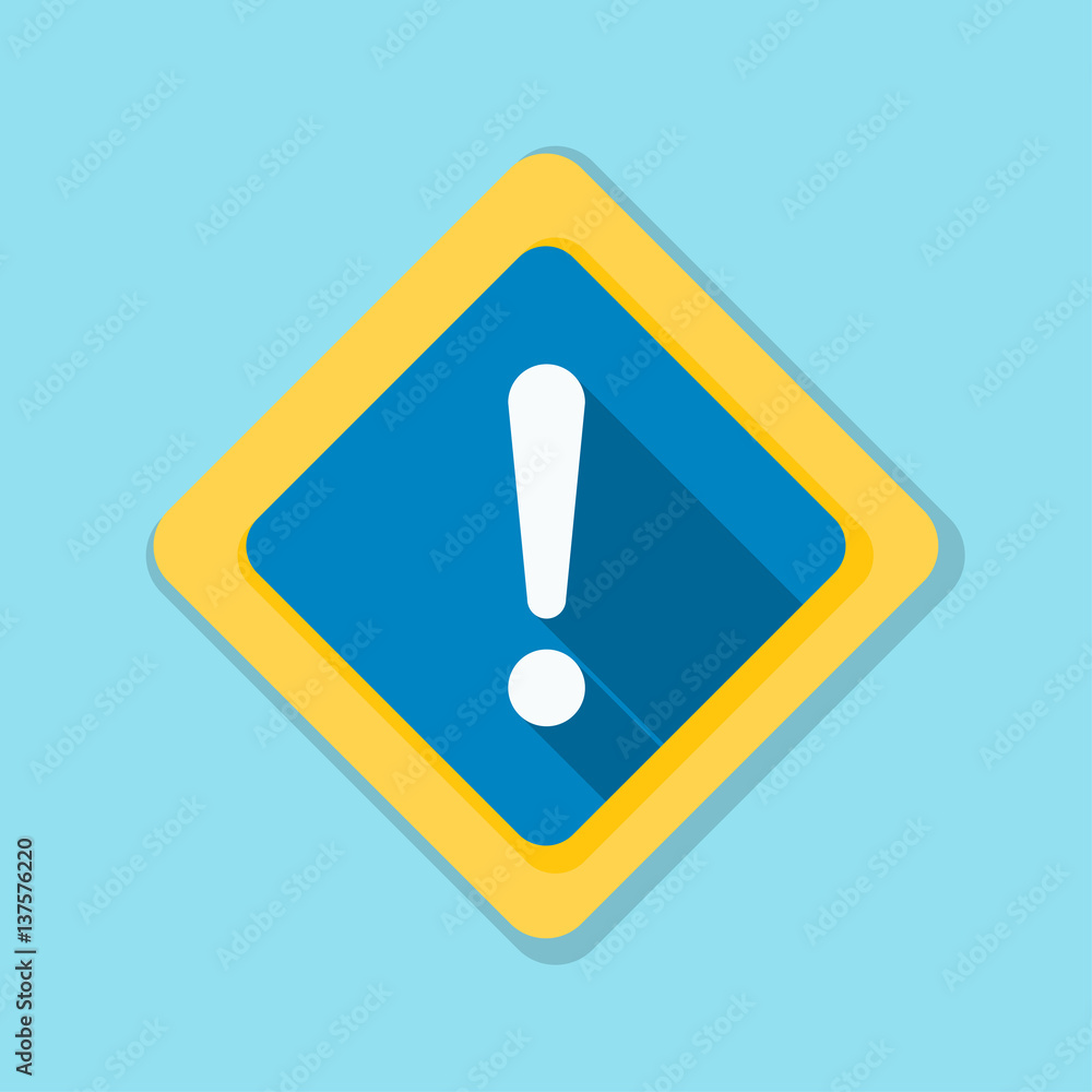 Exclamation Danger sign illustration Exclamation Danger sign illustration
