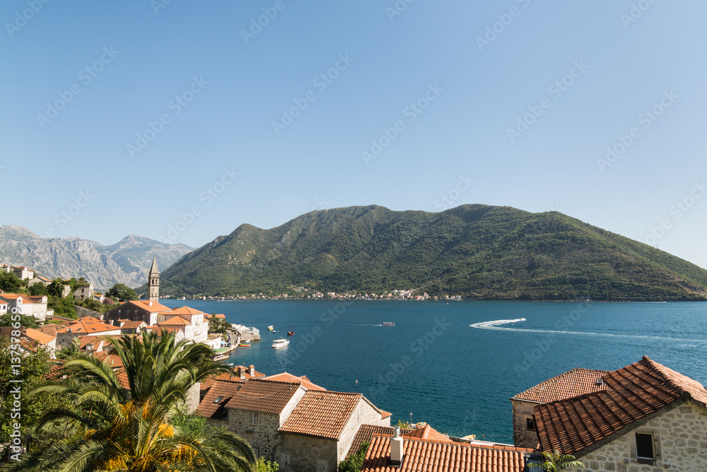 View Over Perast and Bay of Kotor, Montenegro