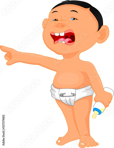 baby crying cartoon