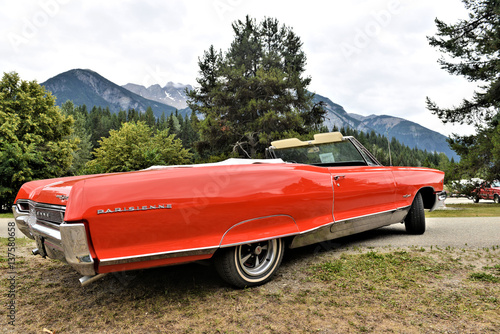 Quadro su tela voiture vintage parisienne