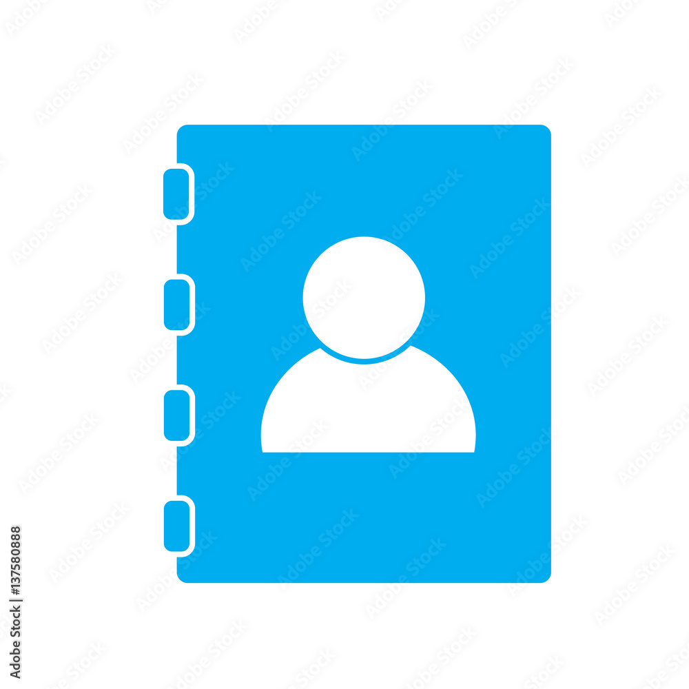 contacts book on white background. contacts book sign. contacts book on white background. contacts book sign.