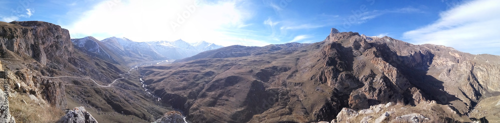 Panorama of the mountains in the vicinity of the village Khinalig.Azerbaijan Panorama of the mountains in the vicinity of the village Khinalig.Azerbaijan