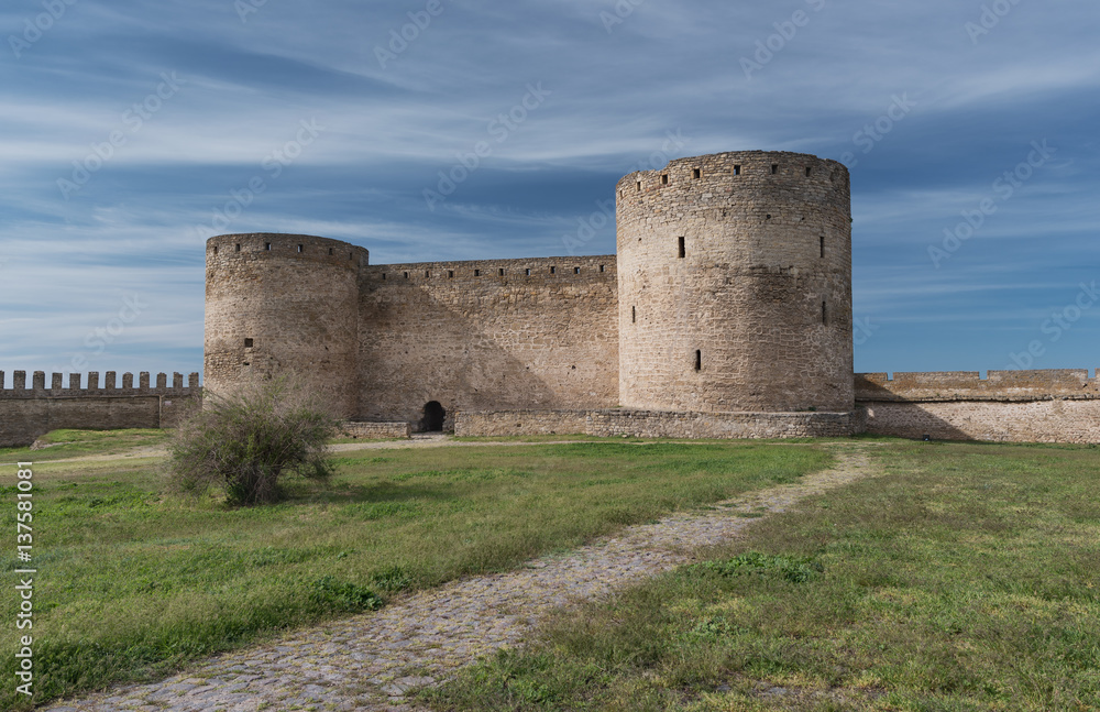 View at the ancient fortress in summer