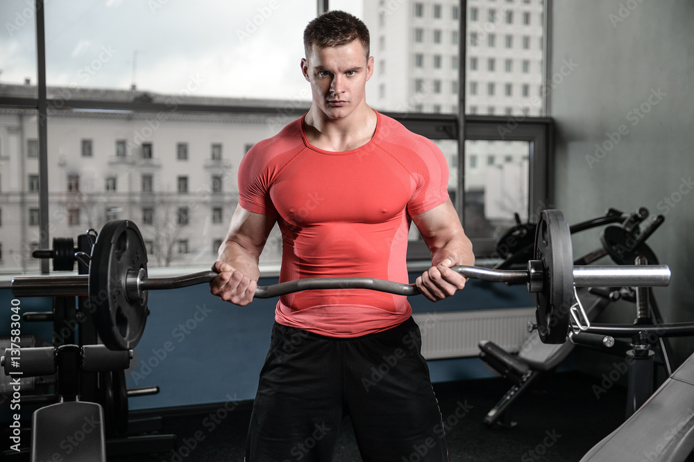 young man train in gym healthcare lifestyle sexy caucasian man young man train in gym healthcare lifestyle sexy caucasian man