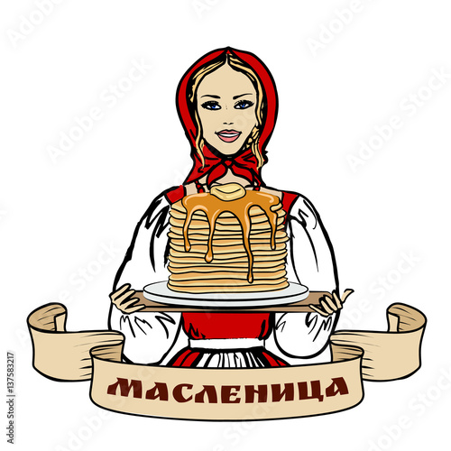 woman with pancakes