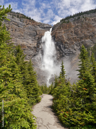 Waterfall Takakkaw. Rockies. British Columbia, Canada