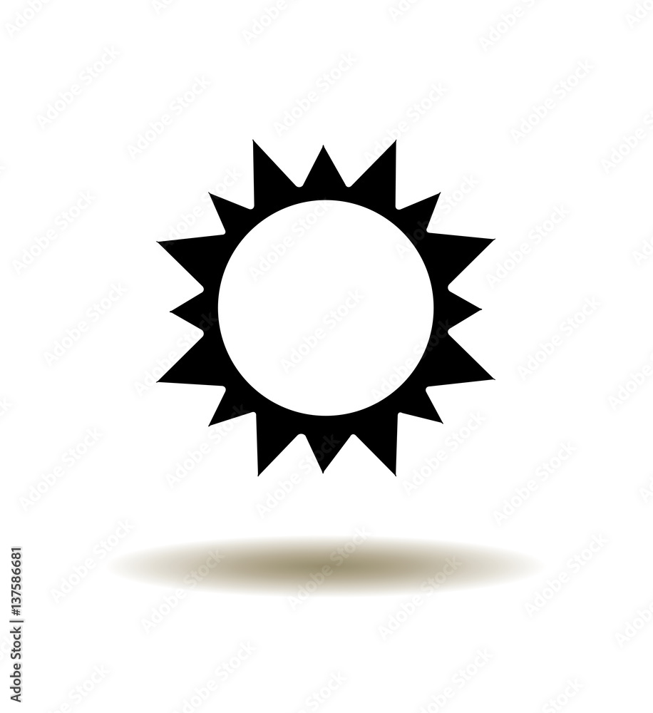 vector sun icon
